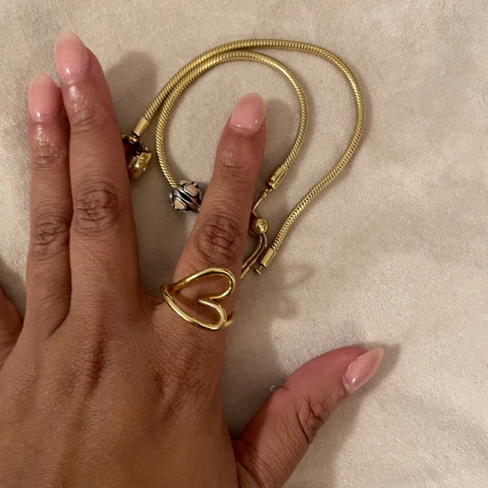 Pandora Gold and Silver Charm Bracelets
